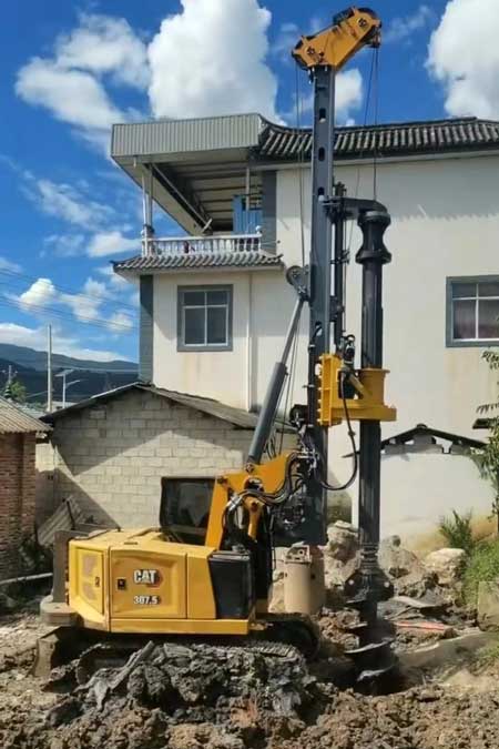 CAT307.5-excavator-modified-rotary-drilling-rig2