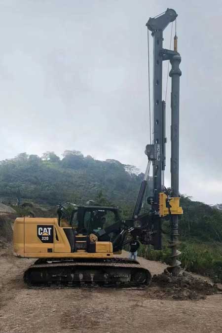 CAT320-(six-cylinder)-excavator-modifiedrotary-drilling-rig-2