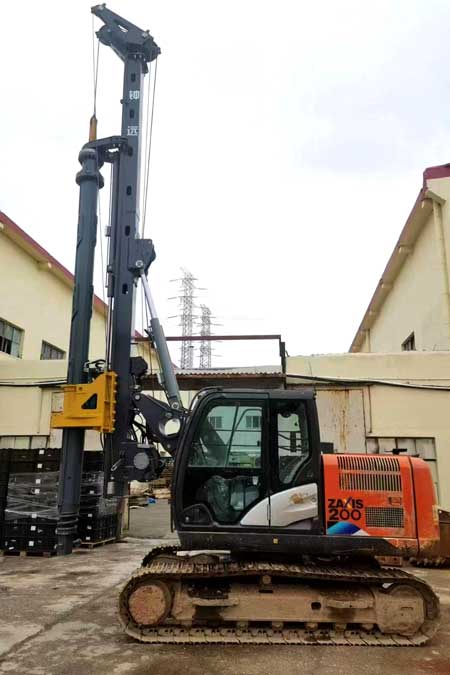 Hitachi-ZX130-5A-excavator-modified-rotary-drilling-rig-2