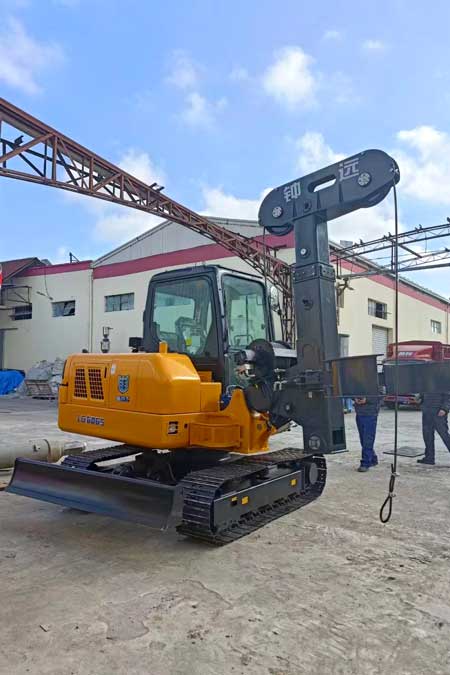 Lonking-6065-excavator-modified-gravity-drilling-rig-1