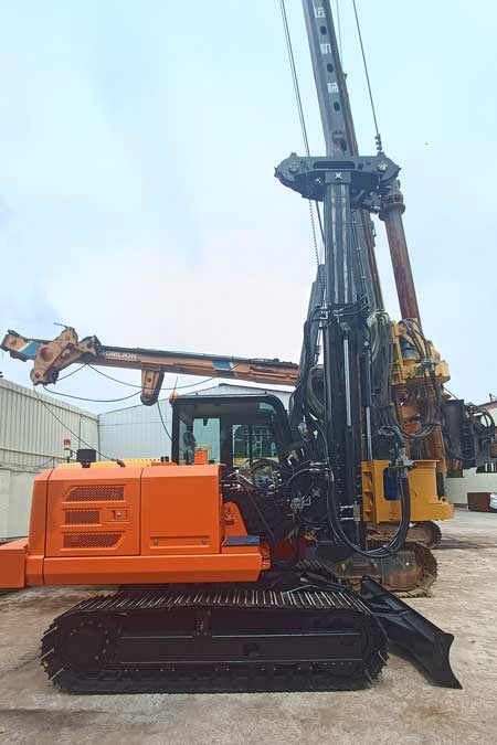 Lonking-6075W-excavator-modified-35-rotary-drilling-rig