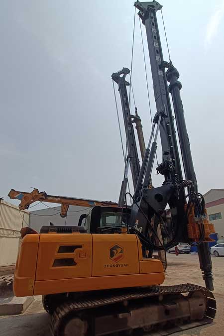 Lonking-6150-excavator-modified-rotary-drilling-rig-1